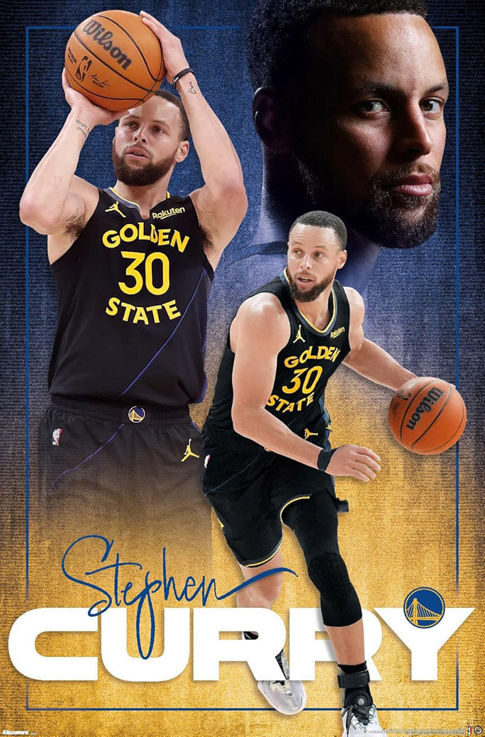 Golden State Warriors - Stephen Curry 25 Wall NBA (Paper and Canvas) Art Poster Printing Print