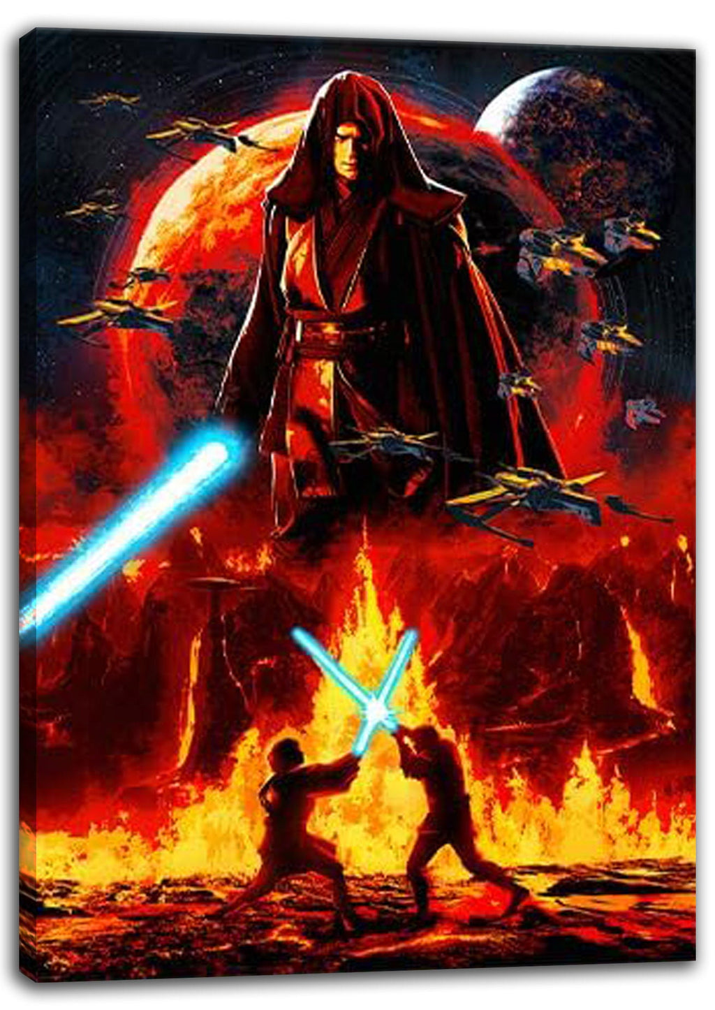 Star Wars - Revenge of the Sith 20th Anniversary - Mustafar - Galaxy Darth Vader Movie (Paper-and-Canvas)-Art-Poster-Printing-Print