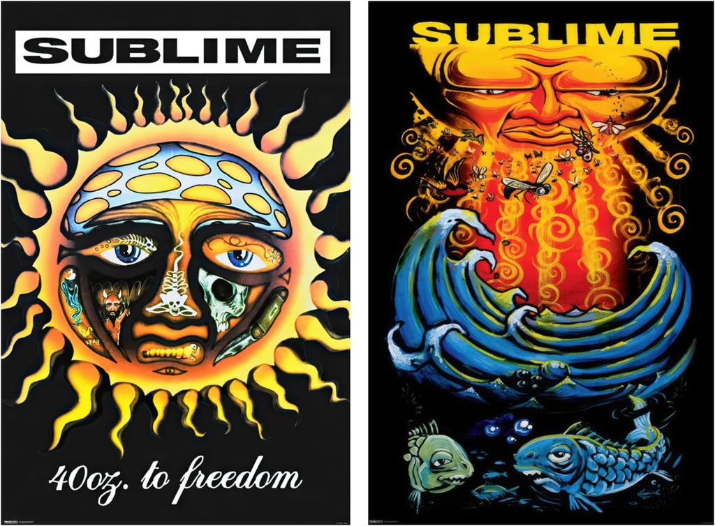 Sublime-Everything Under The Sun & 40oz. To Freedom - Album Covers-2 Piece Music (Paper and Canvas) Art Poster Printing Print
