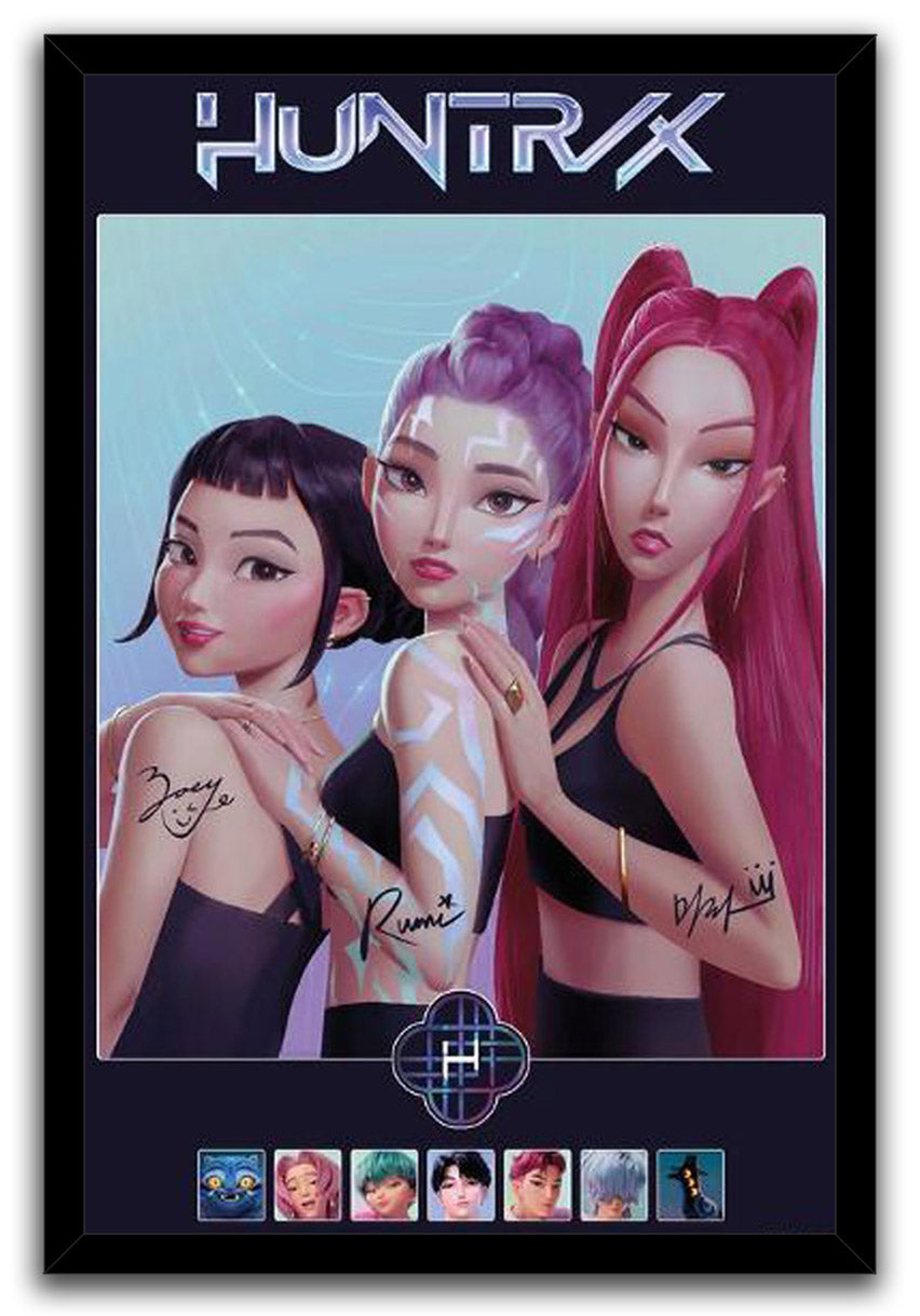 KPop Demon Hunters (2025) - Huntrix Comeback Group Movie (Paper and Canvas) Art Poster Printing Print
