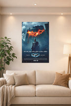 Batman The Dark Knight in a bright living room above a beige sofa.