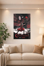 Castlevania in a bright living room above a beige sofa.