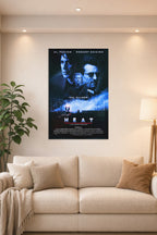 Heat Movie Al Pacino Robert De Niro Val Kilmer in a bright living room above a beige sofa.
