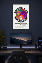 Hello, Dolly! Movie Poster in a gaming desk setup above a monitor.