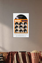 High Fidelity John Cusack in a cozy movie room above a brown sofa with popcorn.