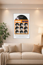High Fidelity John Cusack in a bright living room above a beige sofa.