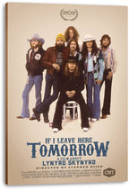 Lynyrd Skynyrd If I Leave Here Tomorrow canvas wall art print featuring seven musicians and bold blue title text.