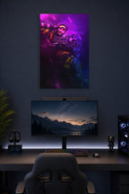 Mirage Apex Legends in a gaming desk setup above a monitor.