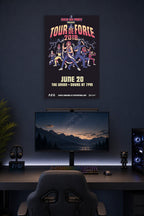 Ninja Sex Party Tour de Force 2018 Concert in a gaming desk setup above a monitor.