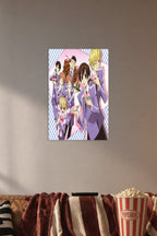 Ouran High School Host Club in a cozy movie room above a brown sofa with popcorn.