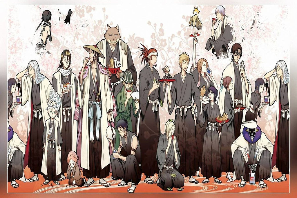 Bleach Gotei 13 Casual Group Poster
