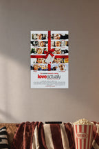 Poster Art B06XB4S4KR in a cozy movie room above a brown sofa with popcorn.