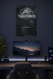 Poster Art B07CR3VYCQ in a gaming desk setup above a monitor.