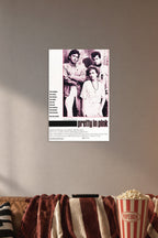 Pretty in Pink Movie in a cozy movie room above a brown sofa with popcorn.