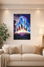 Ready Player One Movie in a bright living room above a beige sofa.