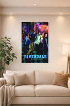 Riverdale TV Series in a bright living room above a beige sofa.