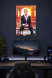 Romeo & Juliet Movies in a gaming desk setup above a monitor.