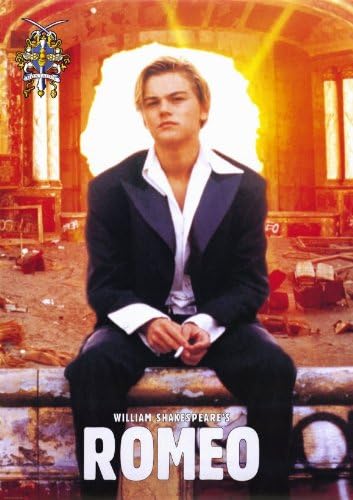 Romeo poster depicts a young man in a dark suit seated amid a ruined orange-lit interior, beneath the title text.