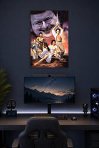 Seinfeld Star Wars Parody in a gaming desk setup above a monitor.