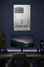 Silent Hill Movies in a gaming desk setup above a monitor.