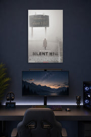 Silent Hill Movies in a gaming desk setup above a monitor.