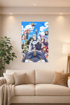 That Time I Got Reincarnated as a Slime Characters Group in a bright living room above a beige sofa.