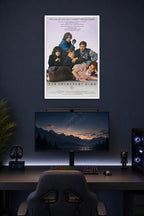 The Breakfast Club in a gaming desk setup above a monitor.