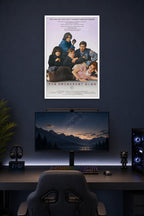 The Breakfast Club Movies in a gaming desk setup above a monitor.