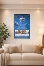 The NeverEnding Story in a bright living room above a beige sofa.