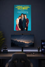 The Perks of Being a Wallflower Movie in a gaming desk setup above a monitor.