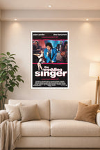 The Wedding Singer Movies in a bright living room above a beige sofa.