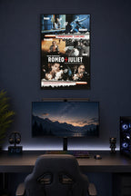 William Shakespeare's Romeo + Juliet in a gaming desk setup above a monitor.