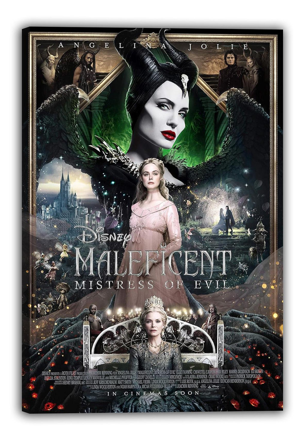 Maleficent Mistress of Evil Movie Poster (paper and canvas) art poster printing print