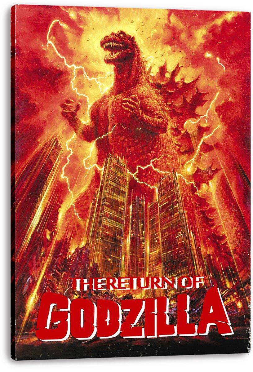 Godzilla: The Return of Godzilla Decorative Painting (paper and canvas) art poster printing print
