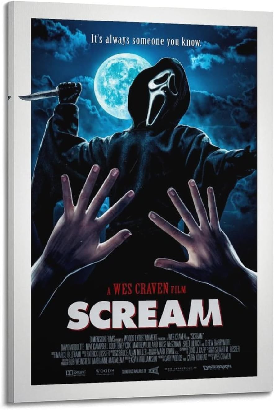 Scream Poster Horror Movie Posters Decorative Painting (Paper and Canvas) Art Poster Printing Print