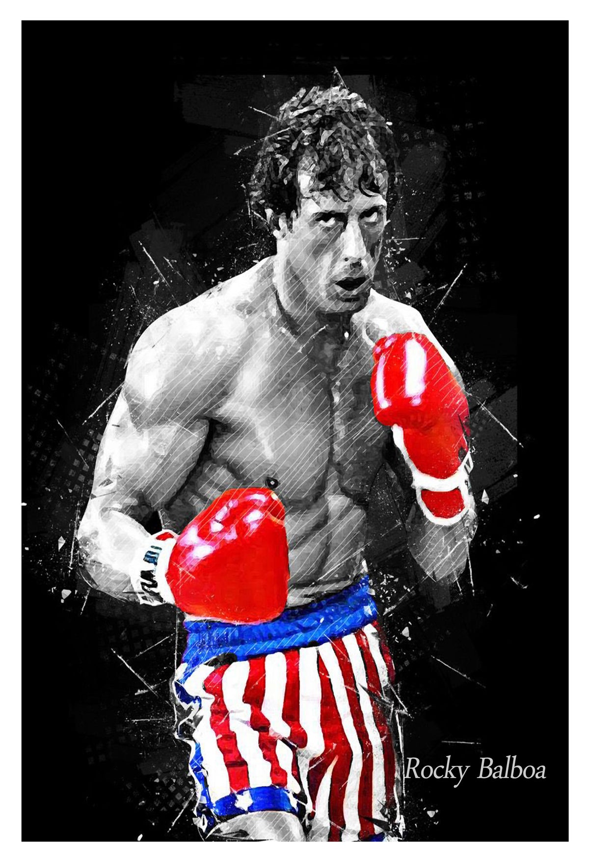 Rocky Balboa Boxing Art Poster