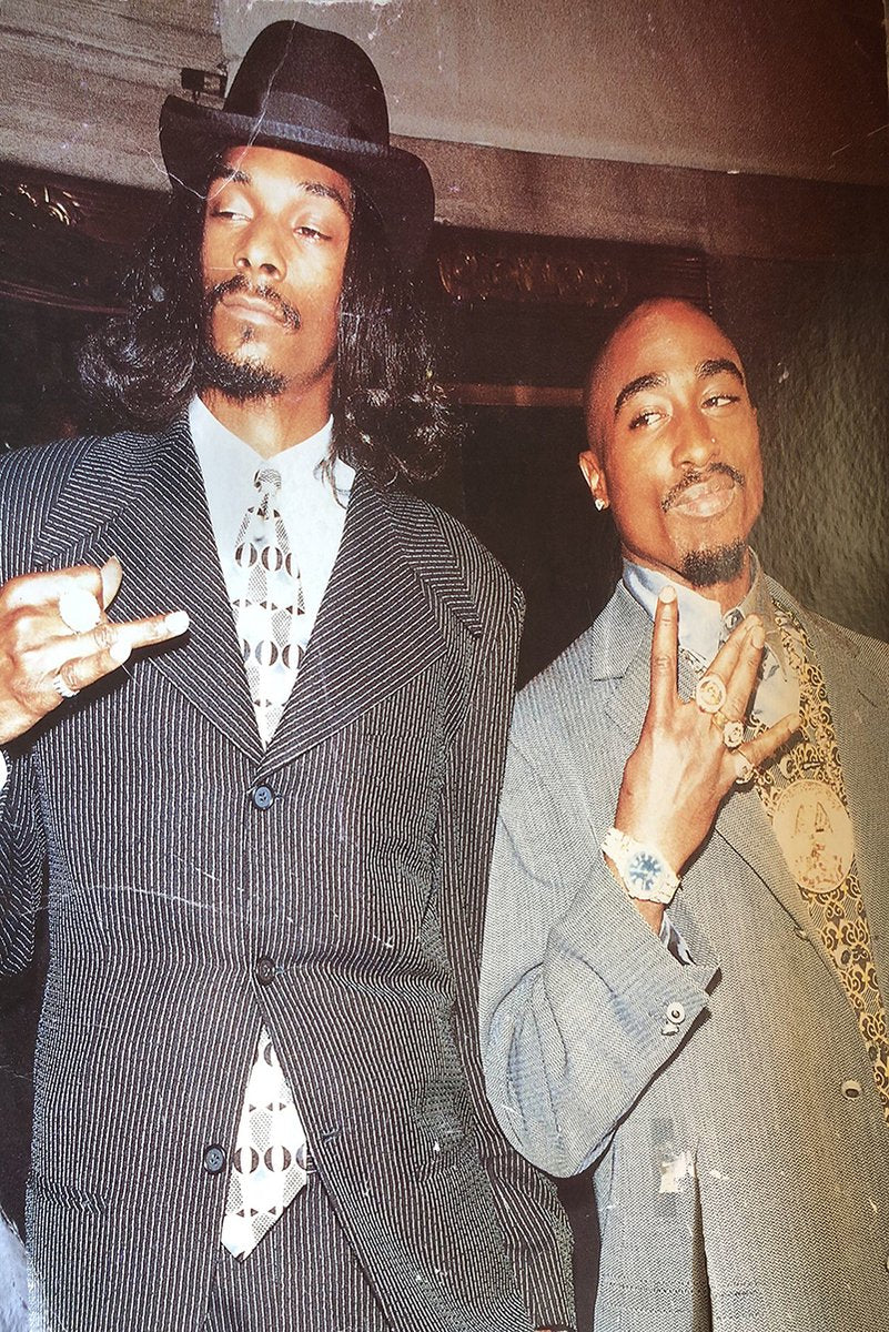 Snoop Dogg and Tupac Shakur Iconic Photo Decorative Painting (paper and canvas) art poster printing print