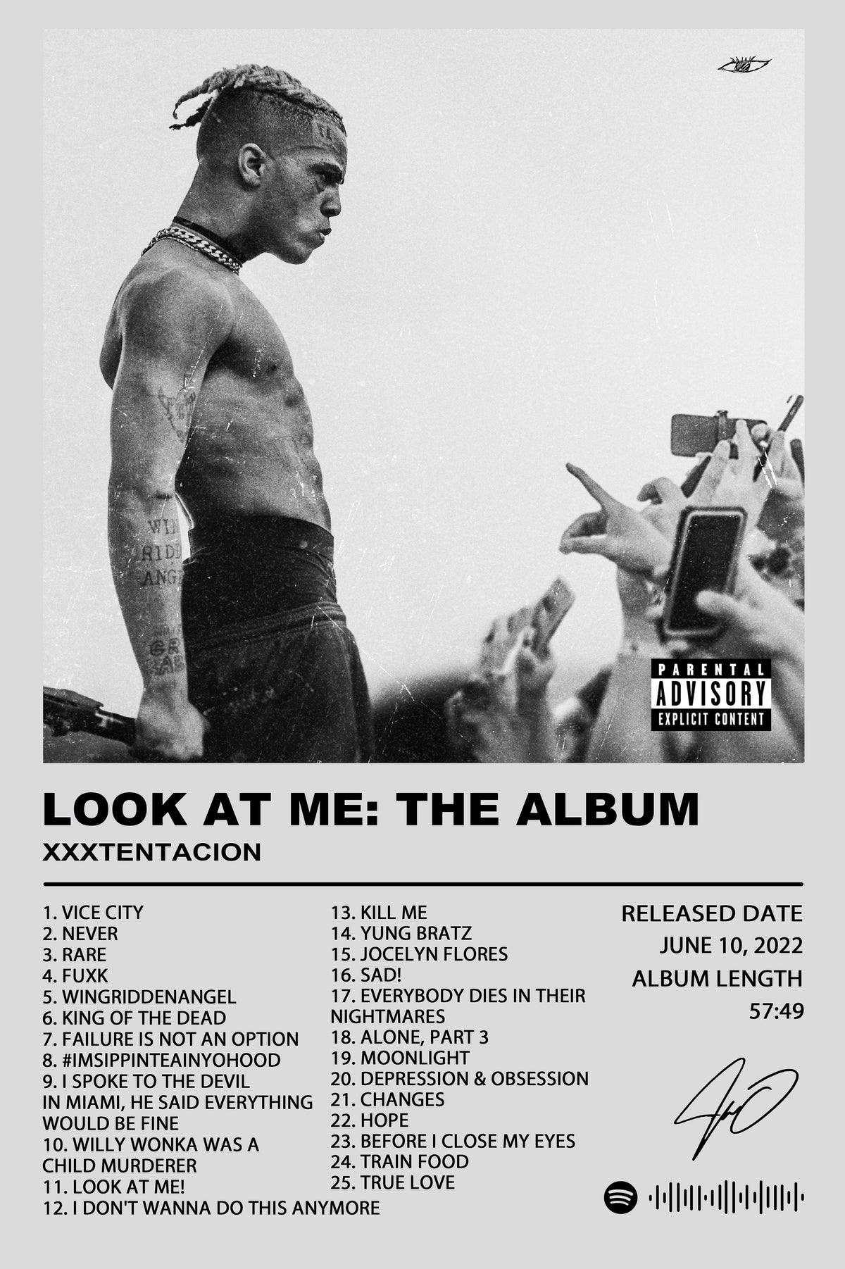 XXXTentacion Look At Me Album Poster