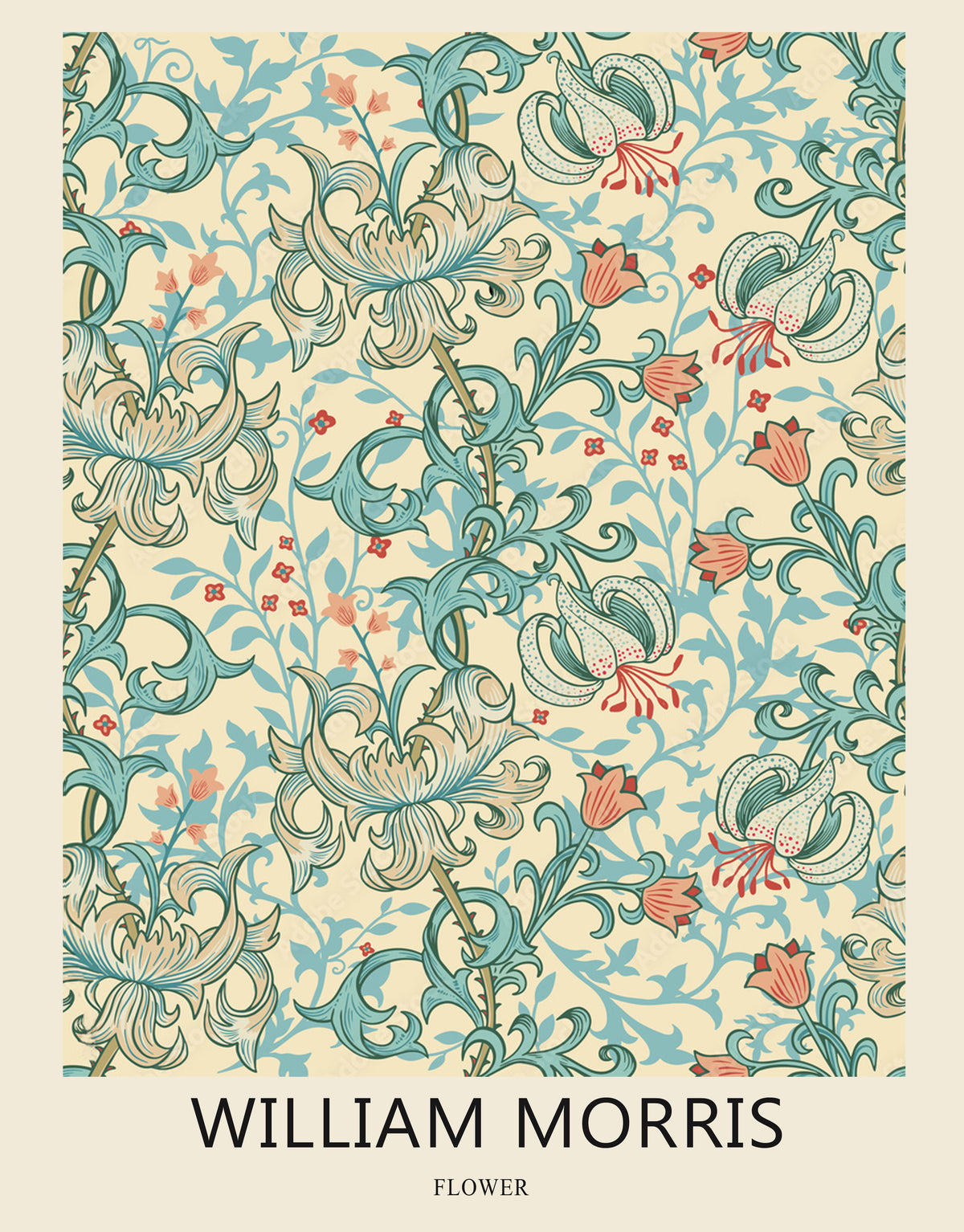 William Morris Flower Art Print