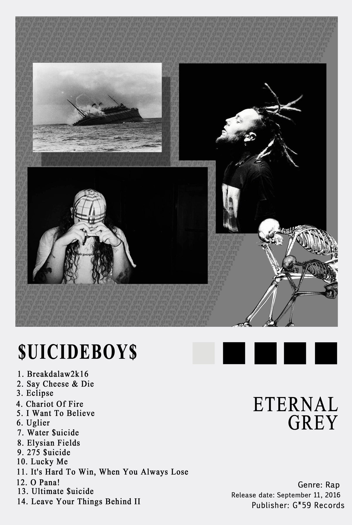 Suicideboys Eternal Grey Album Poster