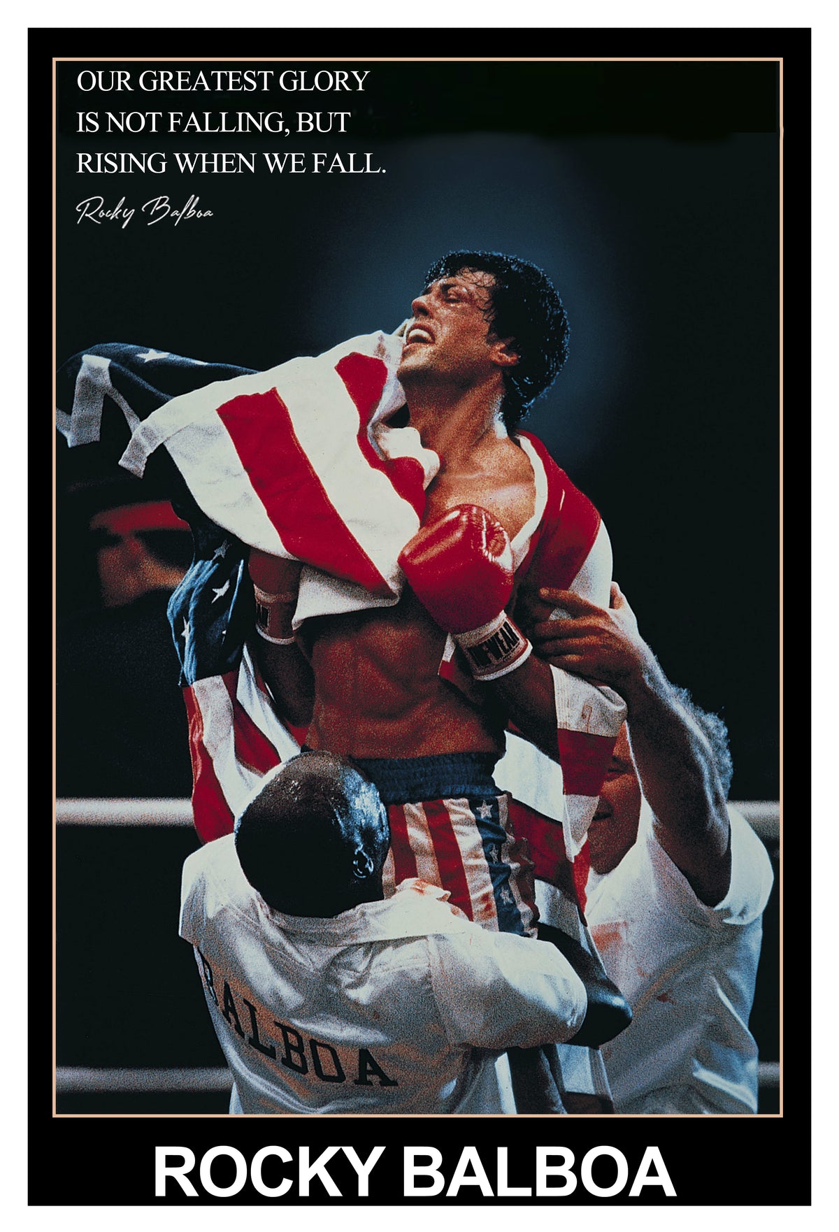 Rocky Balboa Motivational Boxing Poster