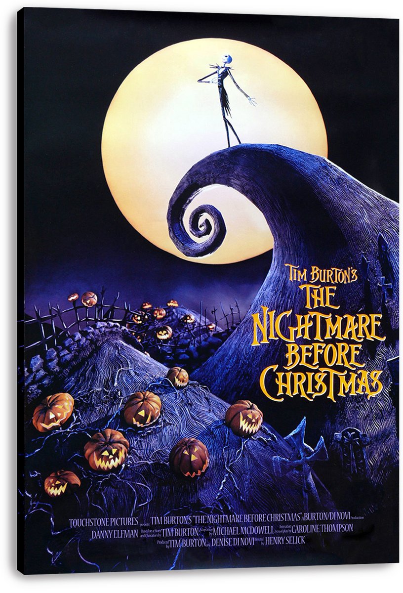 Tim Burton's The Nightmare Before Christmas Decorative Painting (paper and canvas) art poster printing print