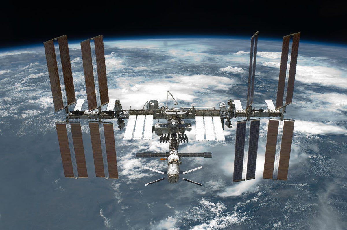 ISS Orbiting Planet Earth Poster
