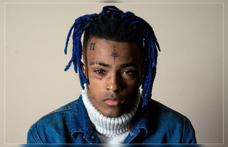 XXXTentacion Blue Hair Music Poster