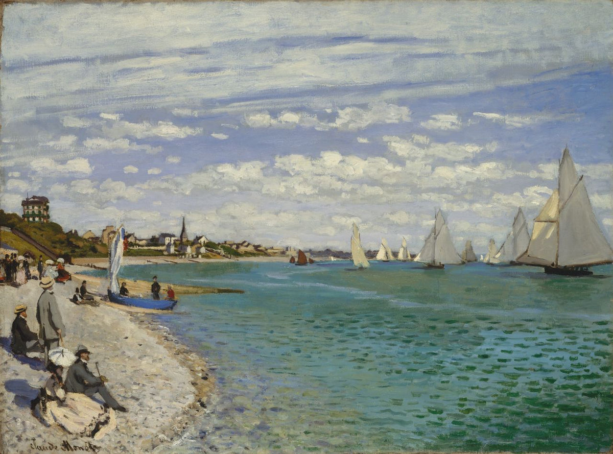 Claude Monet Sainte-Adresse Beach Art