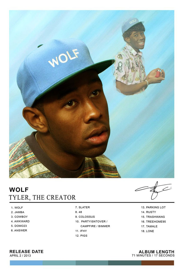 Tyler The Creator Wolf Album Poster