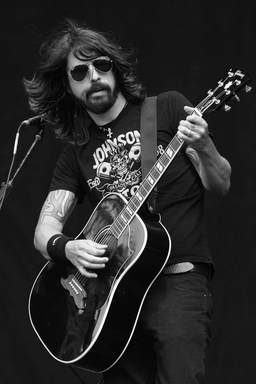 Dave Grohl Acoustic Guitar Poster