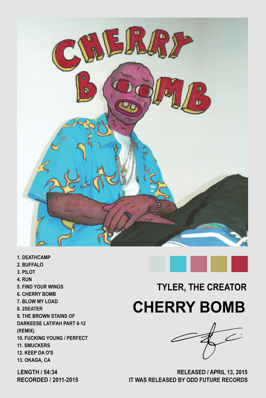 Tyler The Creator Cherry Bomb Poster