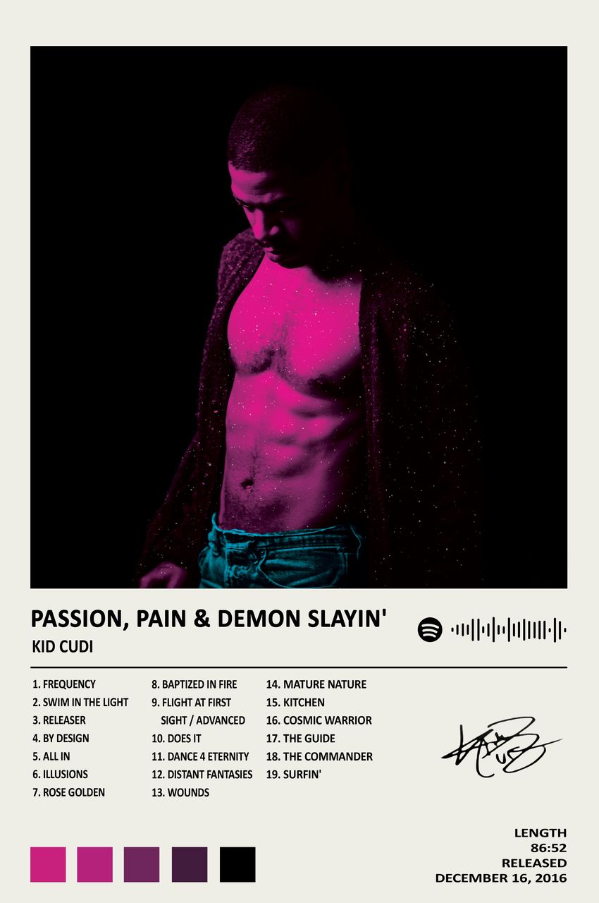 Kid Cudi Tracklist Album Poster