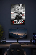 iZombie Liv Moore TV Series Poster in a gaming desk setup above a monitor.
